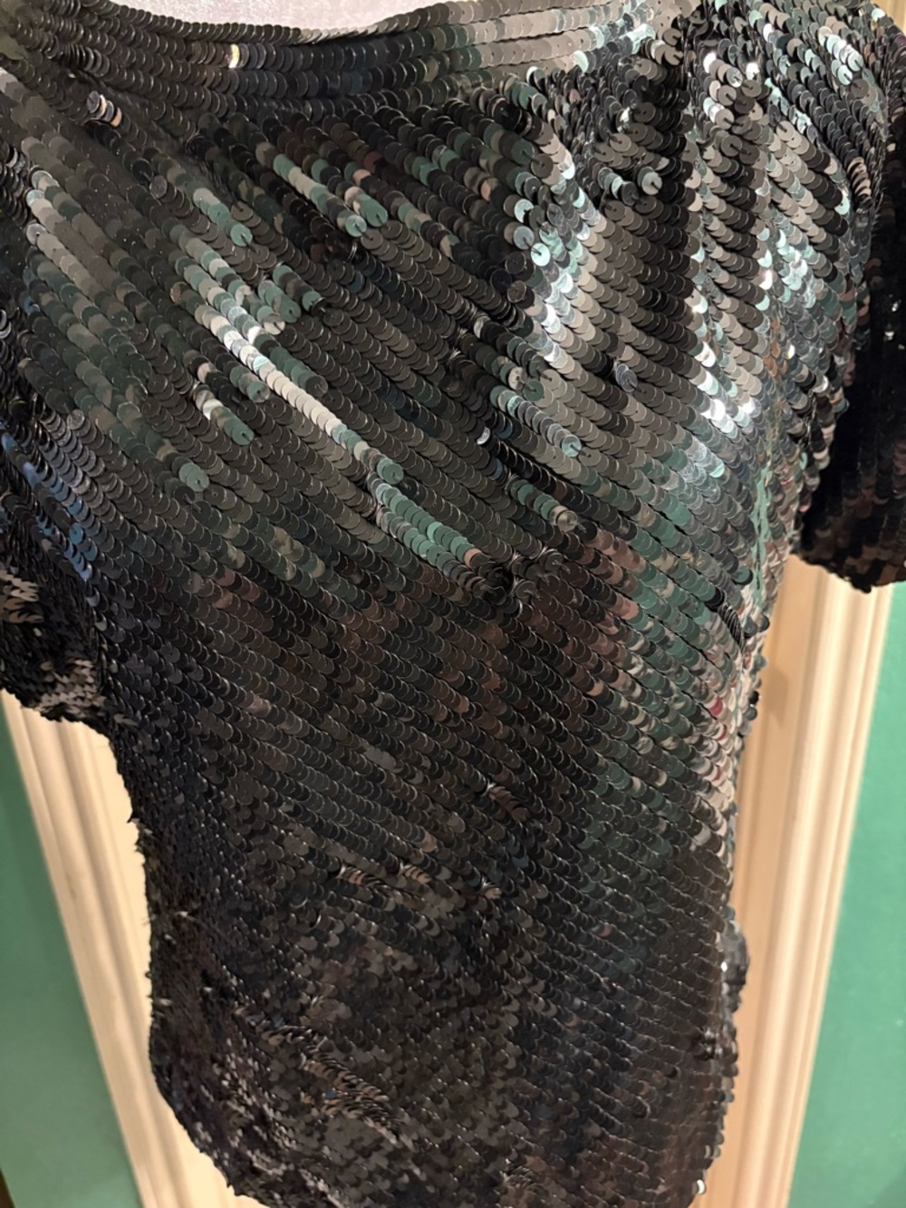Alice & Olivia Vintage Sequin Top - Picture 2 of 11